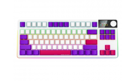 Lorgar KBP70TKLW vezeték nélküli gaming billentyűzet TKL mech RGB, fehér (LRG-KBP70TKLW-WH)